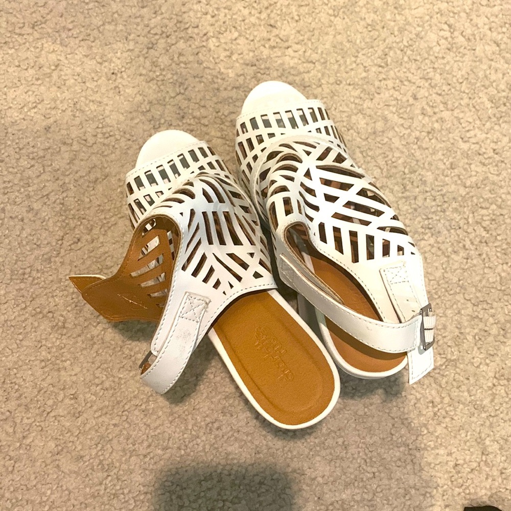 White High Heel Wedges